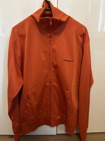 Oranges Sweatshirt mit Reissverschluss von Carhartt
