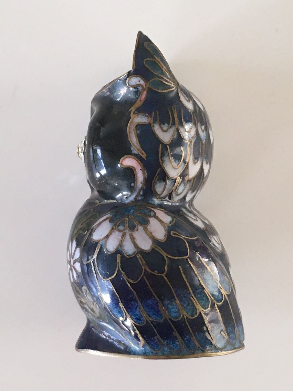 Statuette: Blaue Eule Metall Emaille Cloisonné – Nuovo (secondo la descrizione) da zürich venduto da Cf8000 2