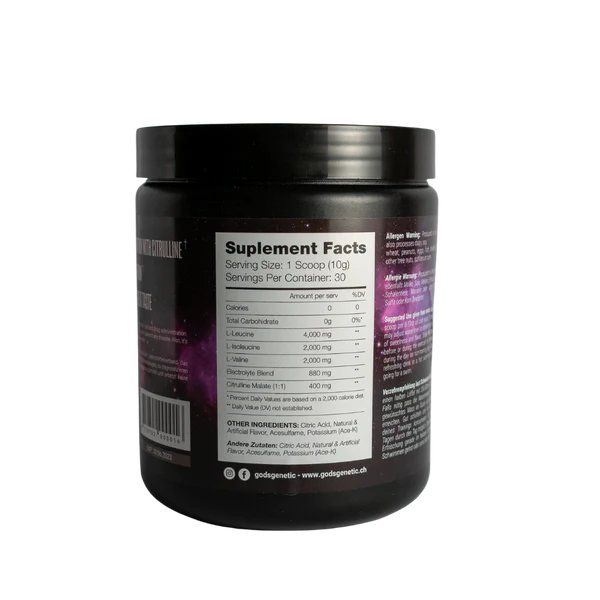 GODS BCAA 30PORTIONEN 300g DOSE BODYBUILDING FITNESS Kaufen