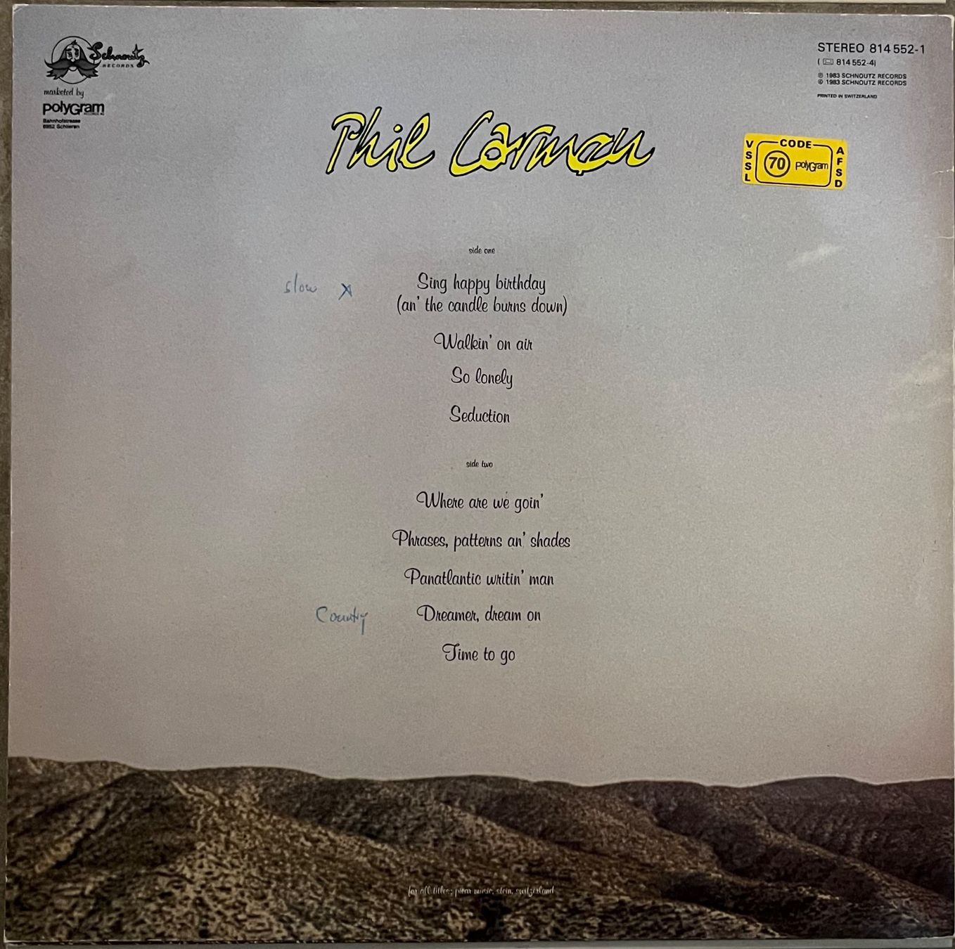 Schallplatten: PHIL CARMEN - PHRASES, PATTERNS AN' SHADES - 33 Tours – Gebraucht aus Bussigny von vinyl-pas-cher 1