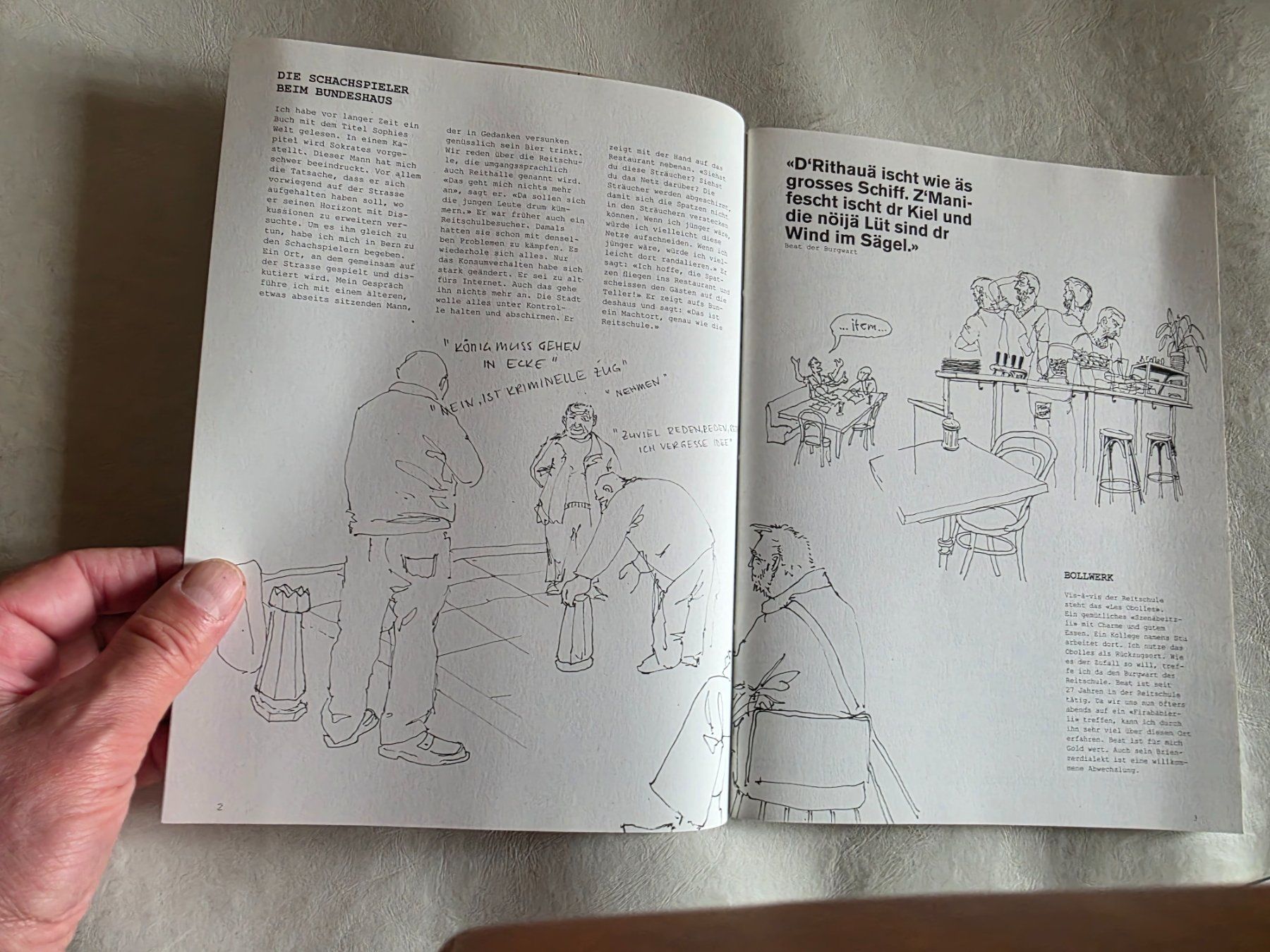 Comics: Comic: gezeichnete Reportage Reitschule Bern – Gebraucht aus Walterswil BE von Lonitti 2