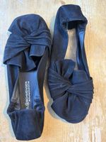 Neu !! Ballerina Wildleder schwarz K&S