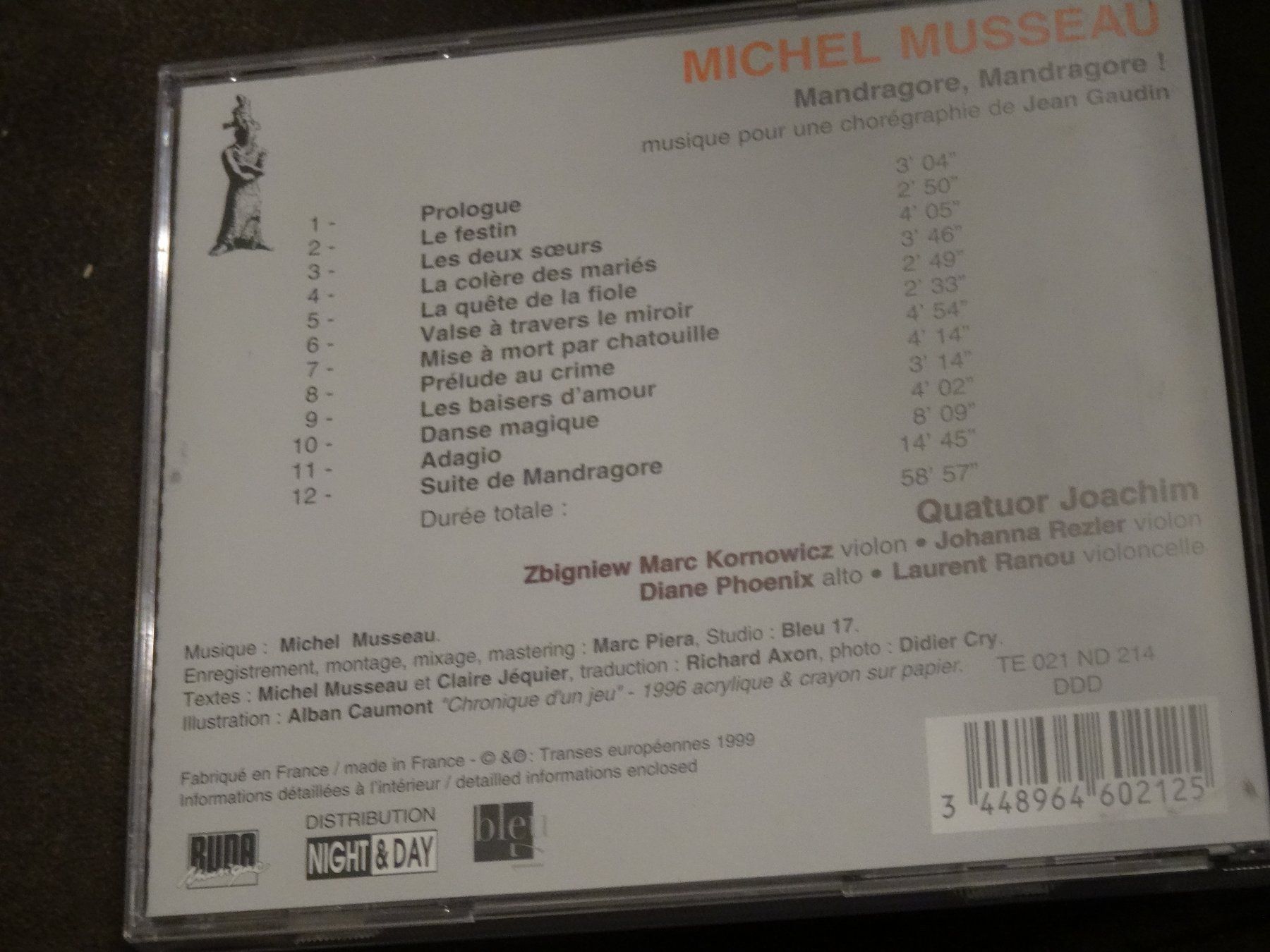 CD: Michel Musseau - Mandragore, Mandragore CD – Usato da Olten venduto da Disc-Ausverkauf 1
