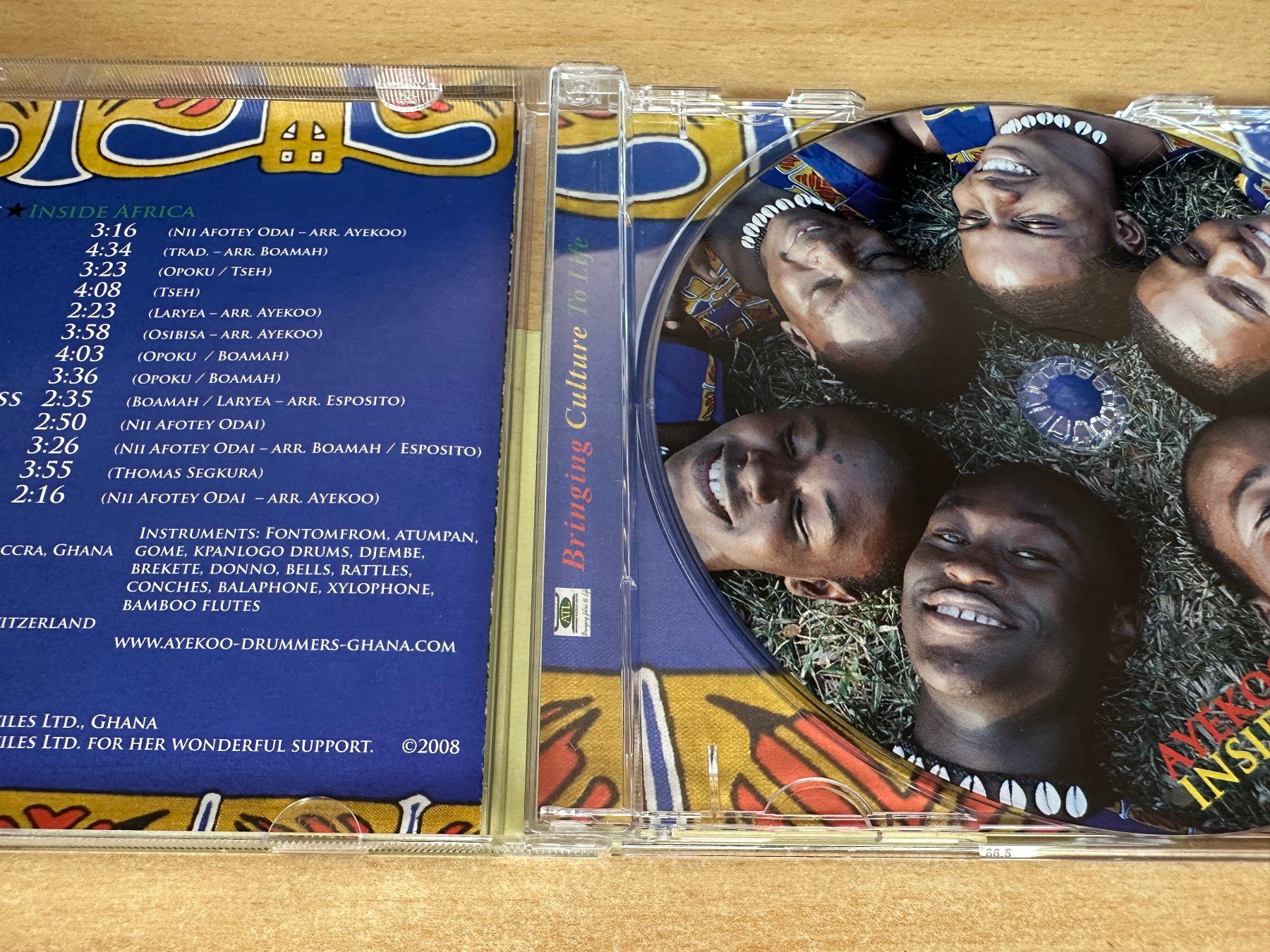 CD: N8 Ayekoo Drummers – Inside Africa – Usato da Rikon im Tösstal venduto da Alpenmutz 2