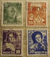 Lote sellos Suiza, Pro Juventute 1936