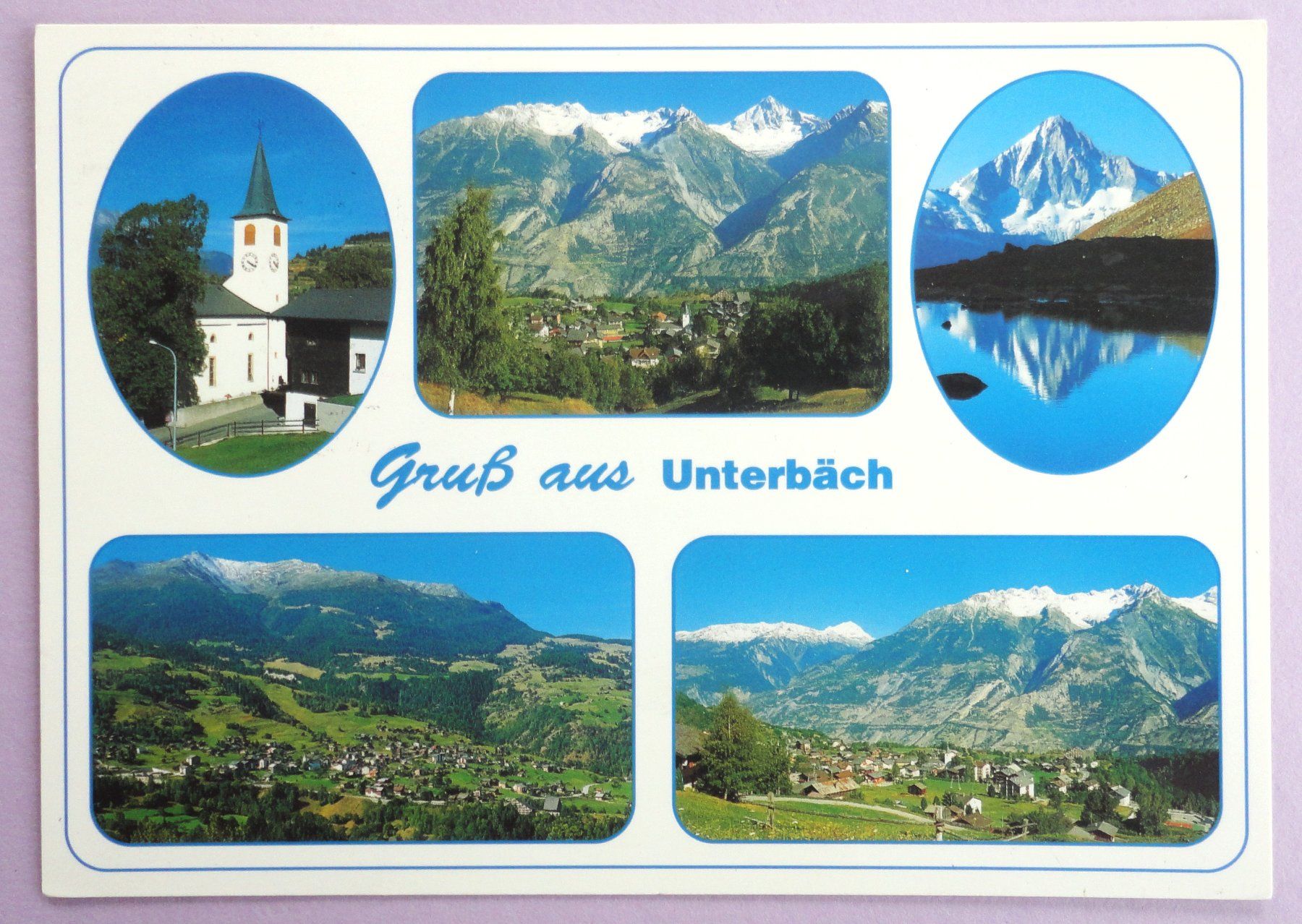 Cartoline postali: Unterbäch 1221 m, Wallis – Usato da Fétigny venduto da Billy2miny