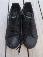 Dolce & Gabbana Sneaker Leder Schwarz Grösse 10 neu