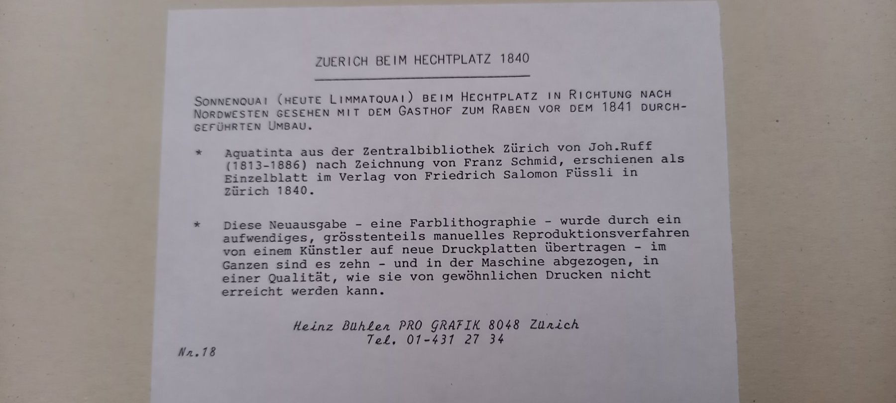 Poster & Bilder: Johannes Ruff bild – Gebraucht aus Höri von bsc_68fw 9