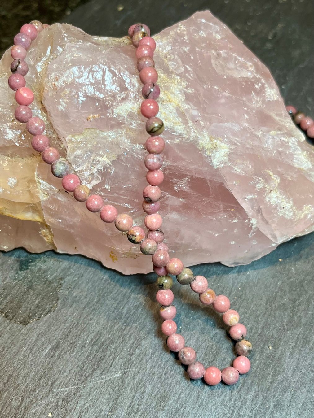 Catenine: Rhodonit Kette – Nuovo (secondo la descrizione) da Diegten venduto da hamofi57 7