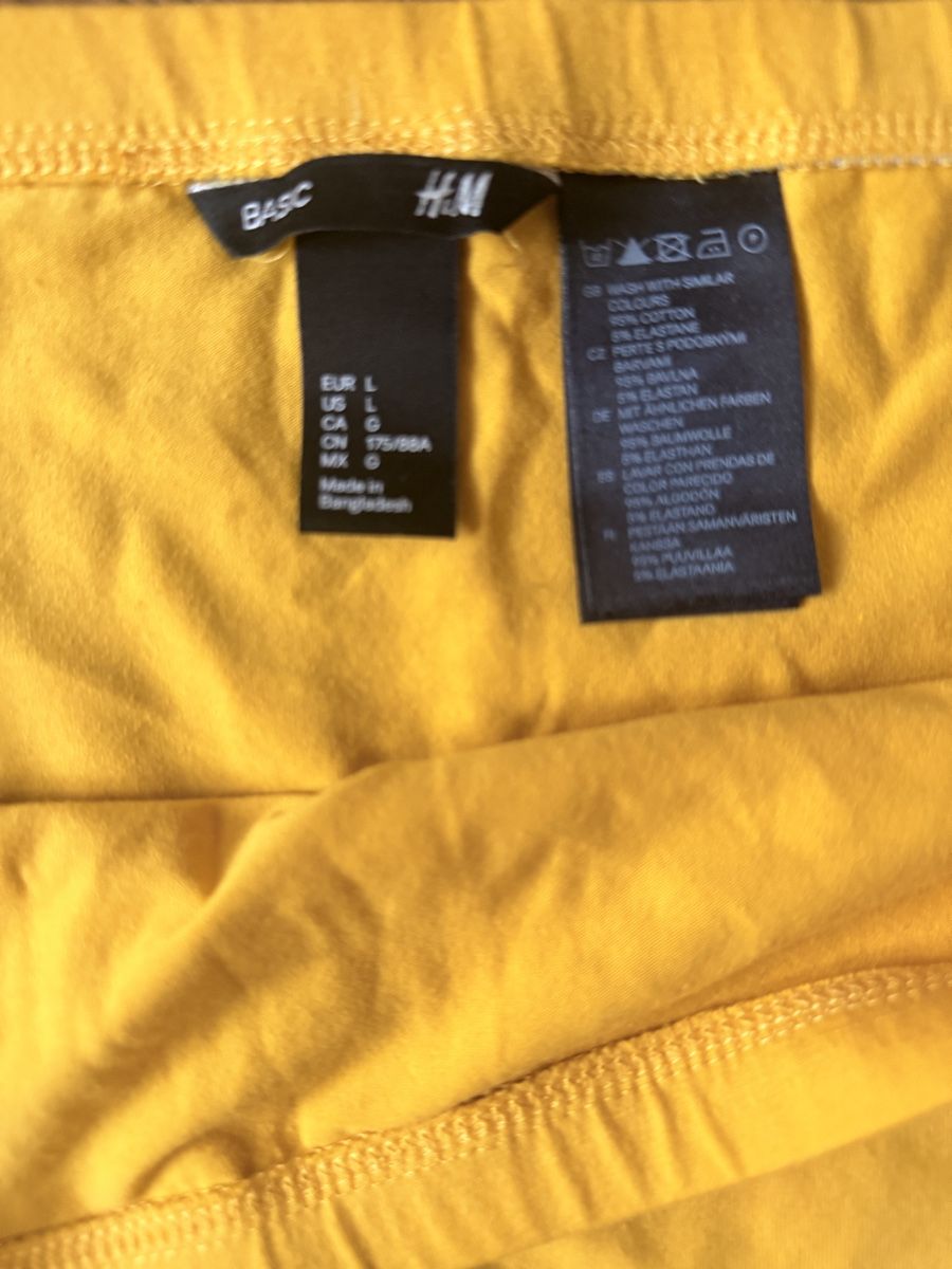 H&M Gonne: Gelber H&M Basic Rock, Grösse L (neuwertig) – Nuovo (secondo la descrizione) da Zürich venduto da nakasch 1