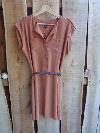 Hübsches Sommerkleid braun von Atmosphere Gr. XS - 210940