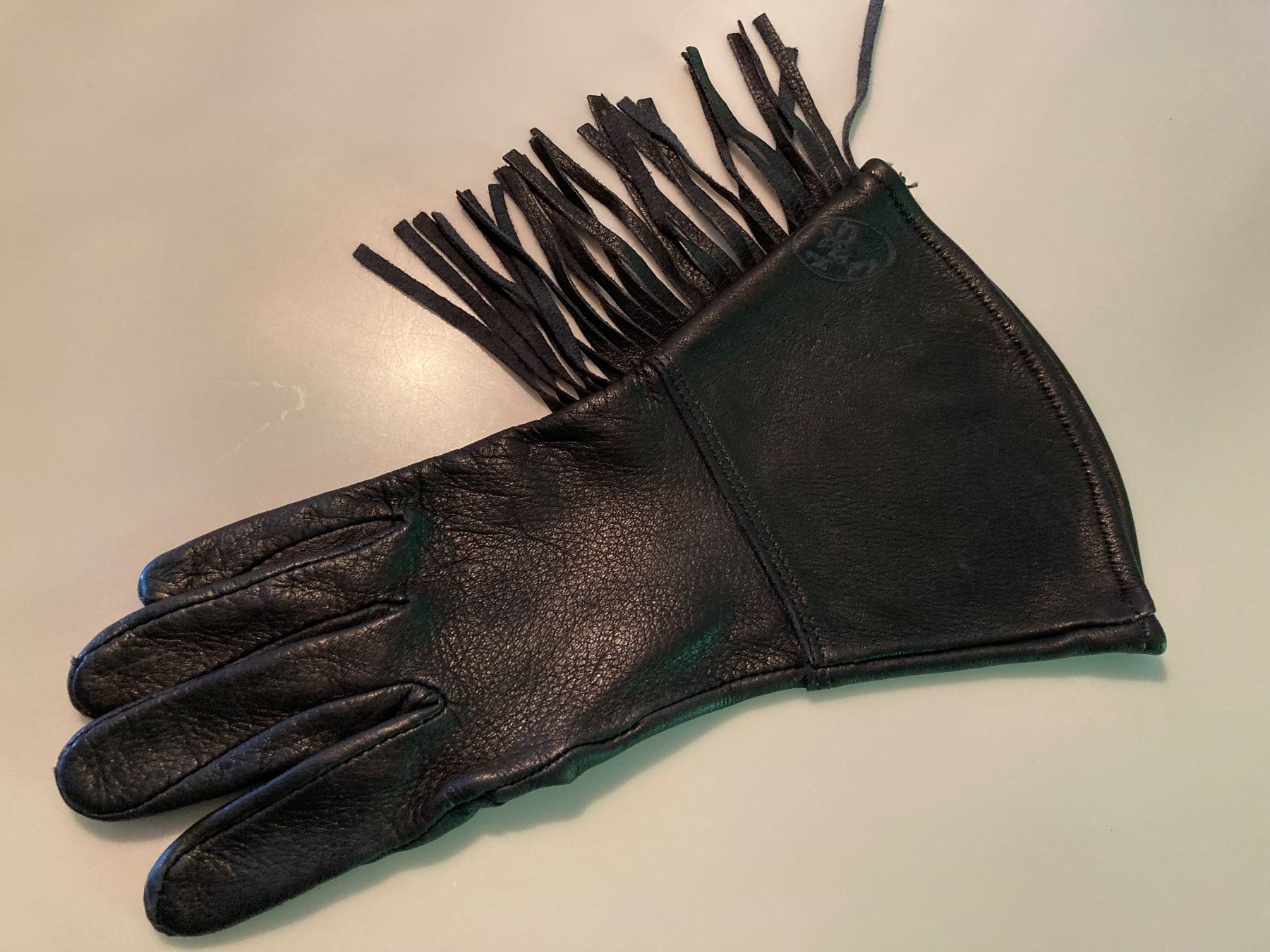 Guanti & manicotti: Western Lederhandschuhe/Gauntlet Glove – Usato da Winterthur venduto da wintidizi 1