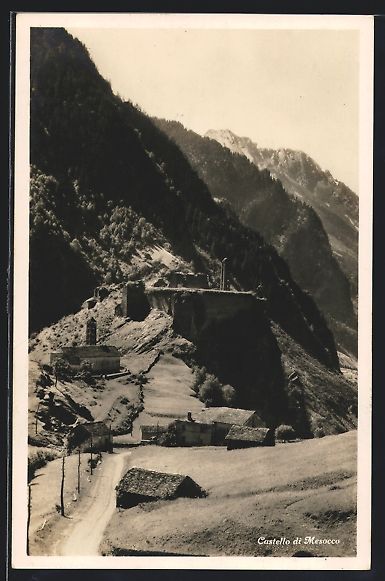 Cartoline postali: AK Mesocco, Castello – Usato da Berlin venduto da bartko-reher