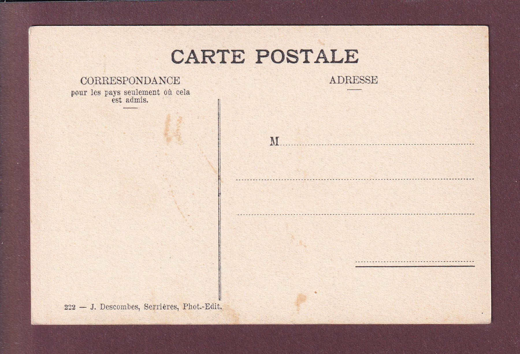Ansichtskarten: Cours du SEYON - Aux Valangines – Gebraucht aus Pully von nicecards 1