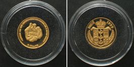 NIUE 10 Dollars 1999 Millennium FÜR EINE BESSERE WELT Gold