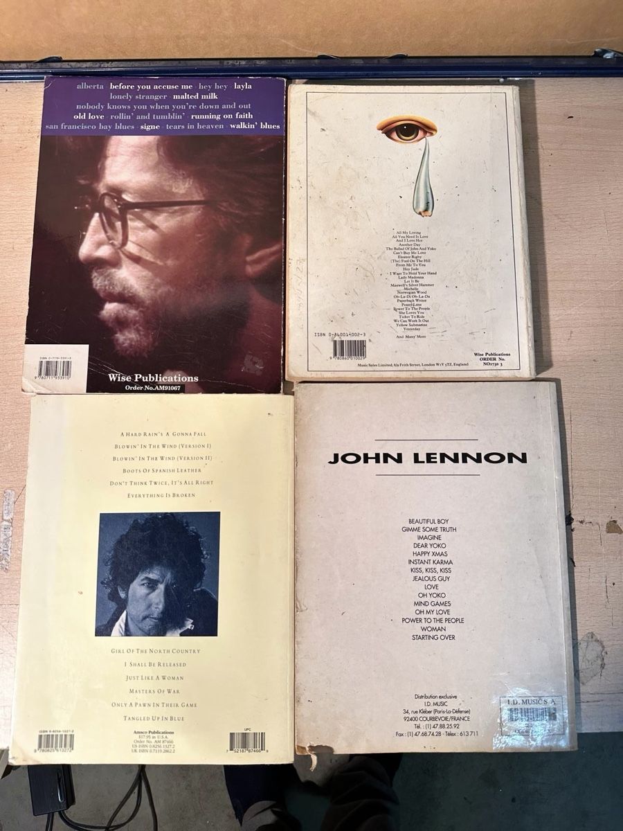 Riviste & Magazine: Vintage Sheet Music Bundle: Beatles, Clapton, Dylan, Lennon – Usato da Lausanne venduto da artnouveau04 5