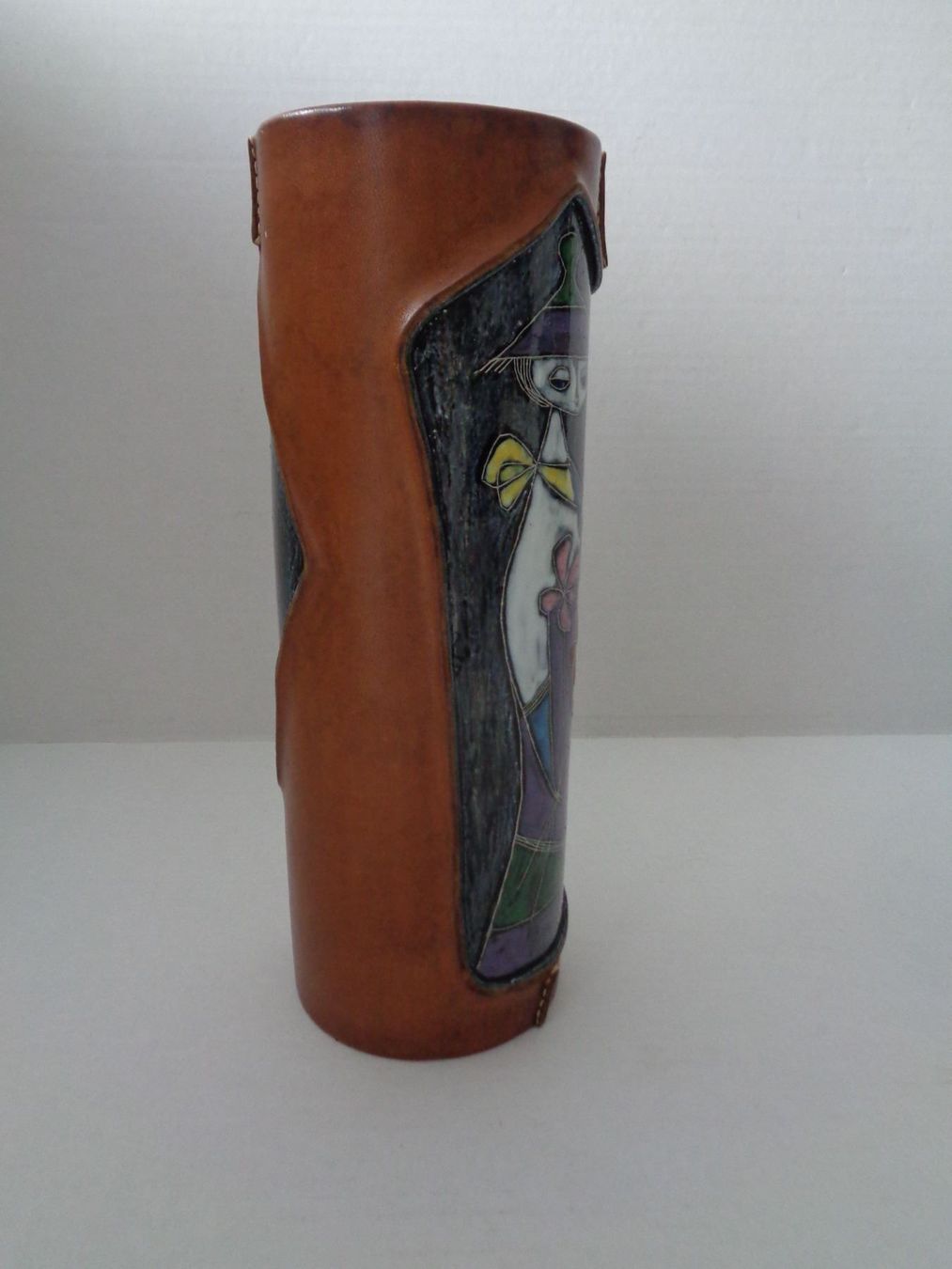 Vasi & Recipienti: Marcello Fantoni Vase mit Leder – Usato da Chur venduto da omonia 3