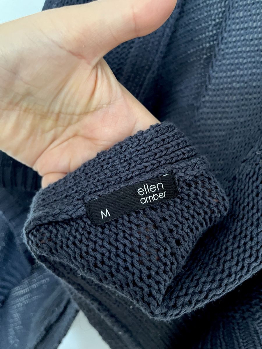 Bolero: Ellen Amber Strickjacke, Grösse M, Dunkelblau – Usato da Basel venduto da JJ.Elena 4