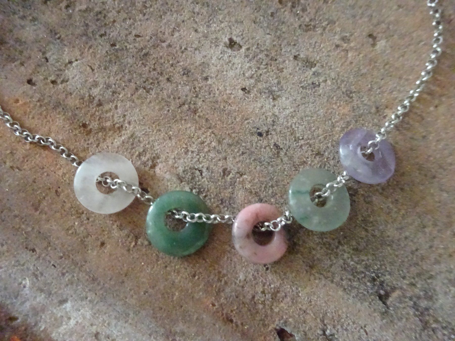Catenine: Kette Pi-Scheiben Jade / 925 Silber – Usato da Esslingen venduto da FetteSchnecke 1