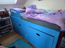 Kinderbett mit viiiiiel Stauraum