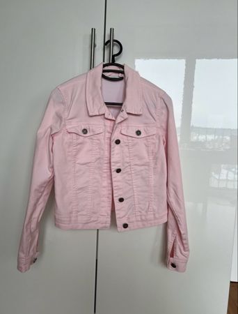Rosa Jeansjacke