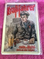 Kraftfahrer Alkohol hinweis tafel lkw
