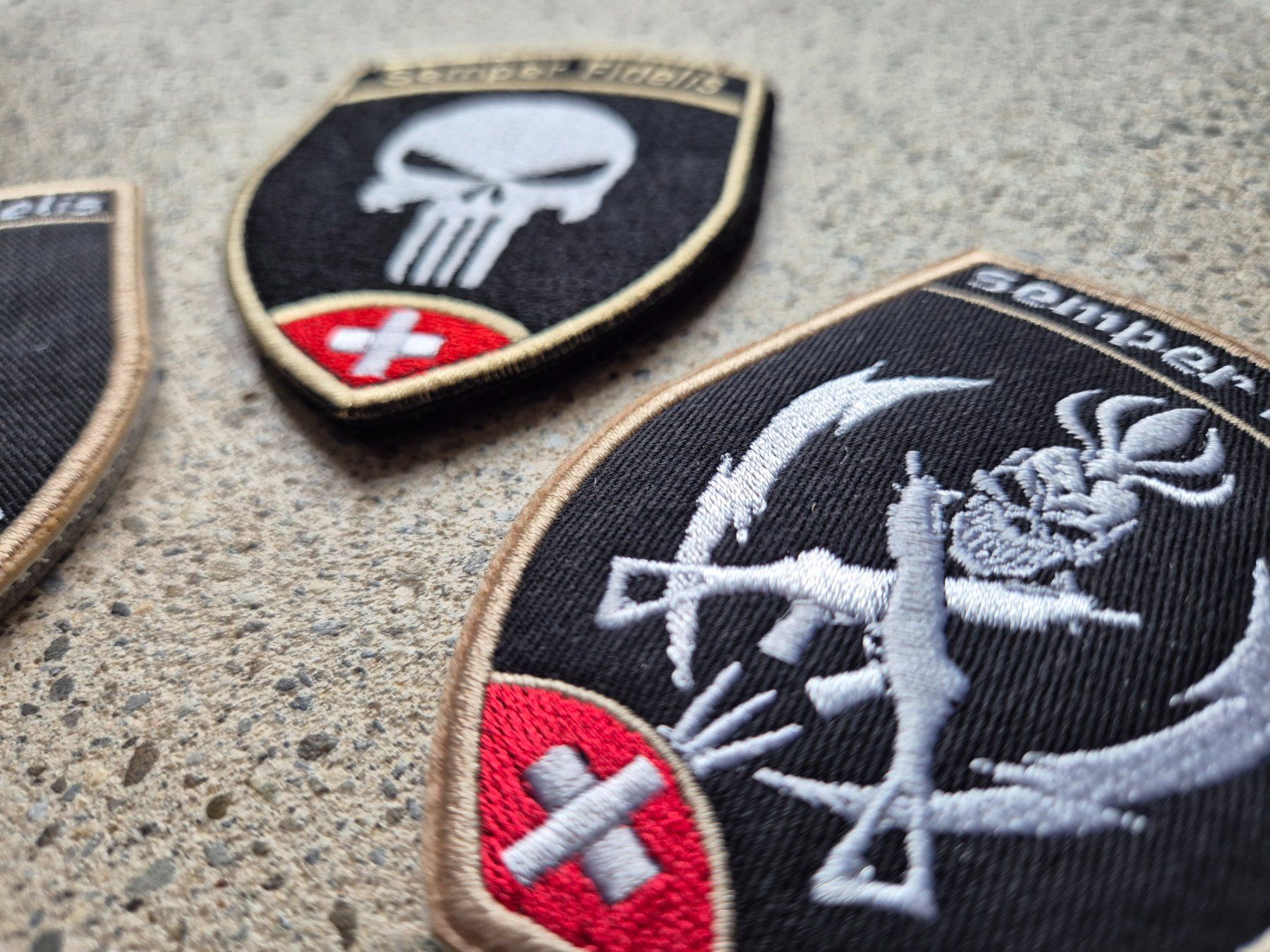 Schweizer Armee Placchette & Badge: *** Badge Set Grenadier 3 stücke mit klett *** – Nuovo e nell'imballaggio originale da Riedholz venduto da fr_sIruP 4