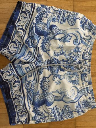 ZEYBRA costume stampa ceramica blu/bianco taglia S