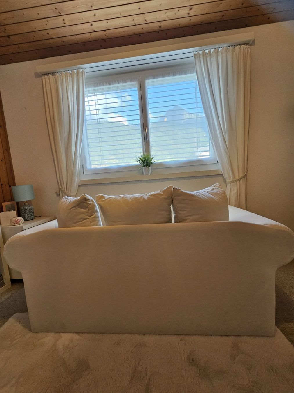 Divani: Rattansofa gepolstert (Schlafsofa) – Usato da mollis venduto da Aragarn99 1