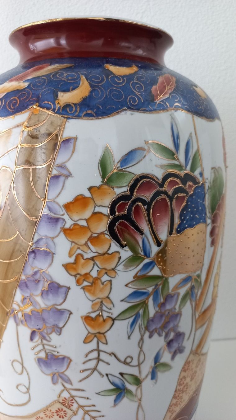 Vasen & Gefässe: Vintage handbemalte Bodenvase, China – Gebraucht aus Bévilard von Orscha 6