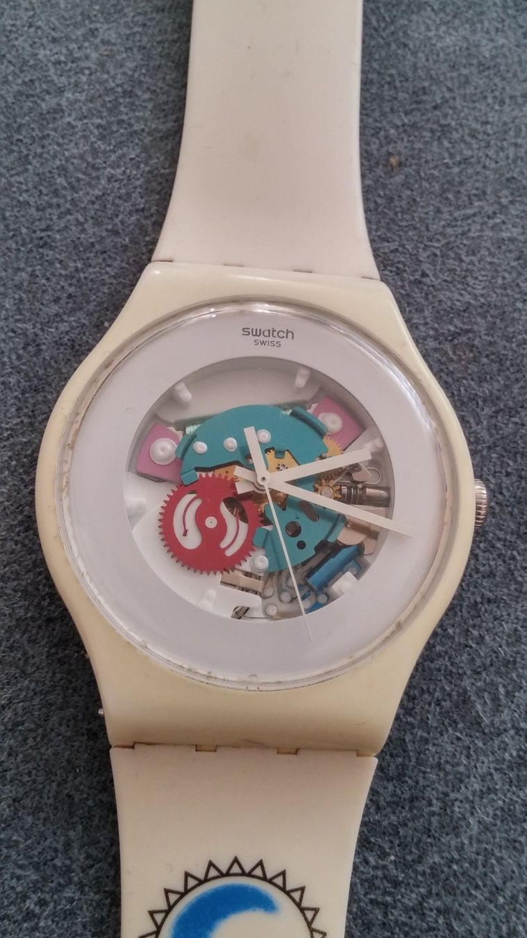 Swatch Orologi: Original Swatch Weiss, XL – Usato da Zürich venduto da sendbad 5
