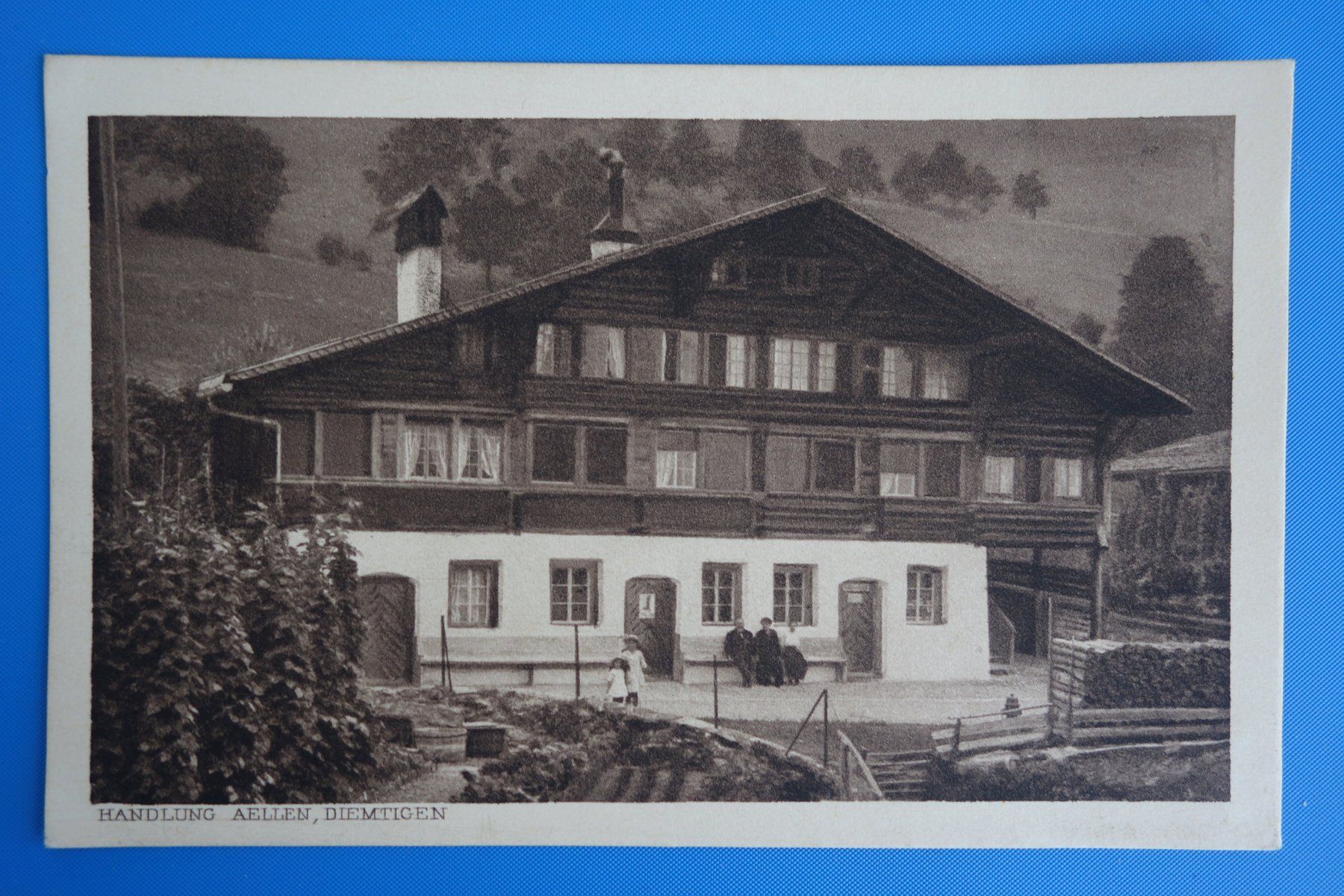 Cartoline postali: DIEMTIGEN - Handlung Aellen - 1921 – Usato da Ibach venduto da Ibanto