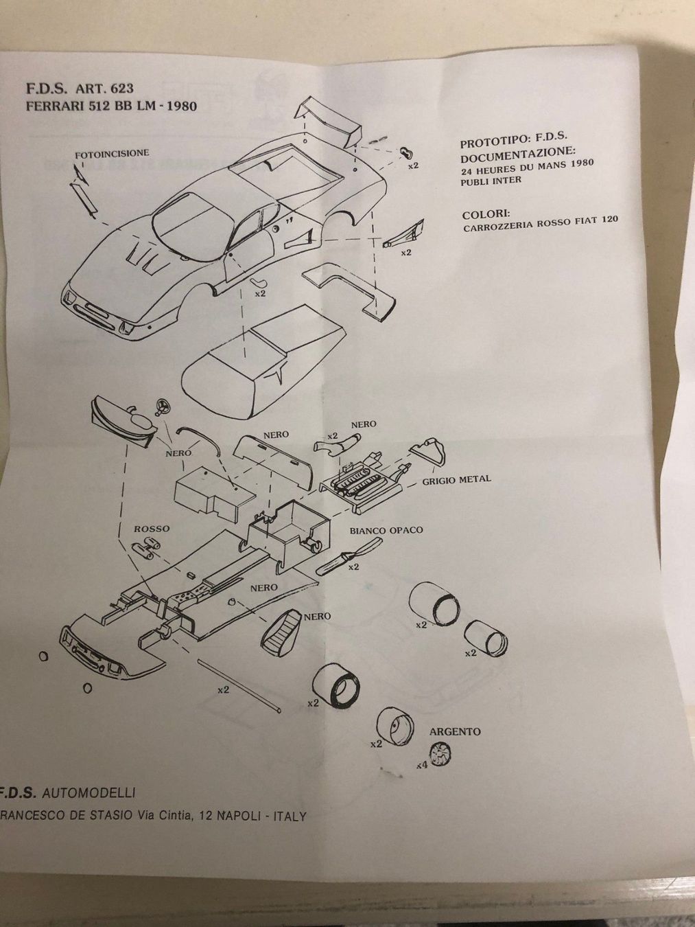 Ferrari Modellini d'auto: FDS-Kit Ferrari 1/43 – Nuovo (secondo la descrizione) da Muttenz venduto da Gucci2005 2