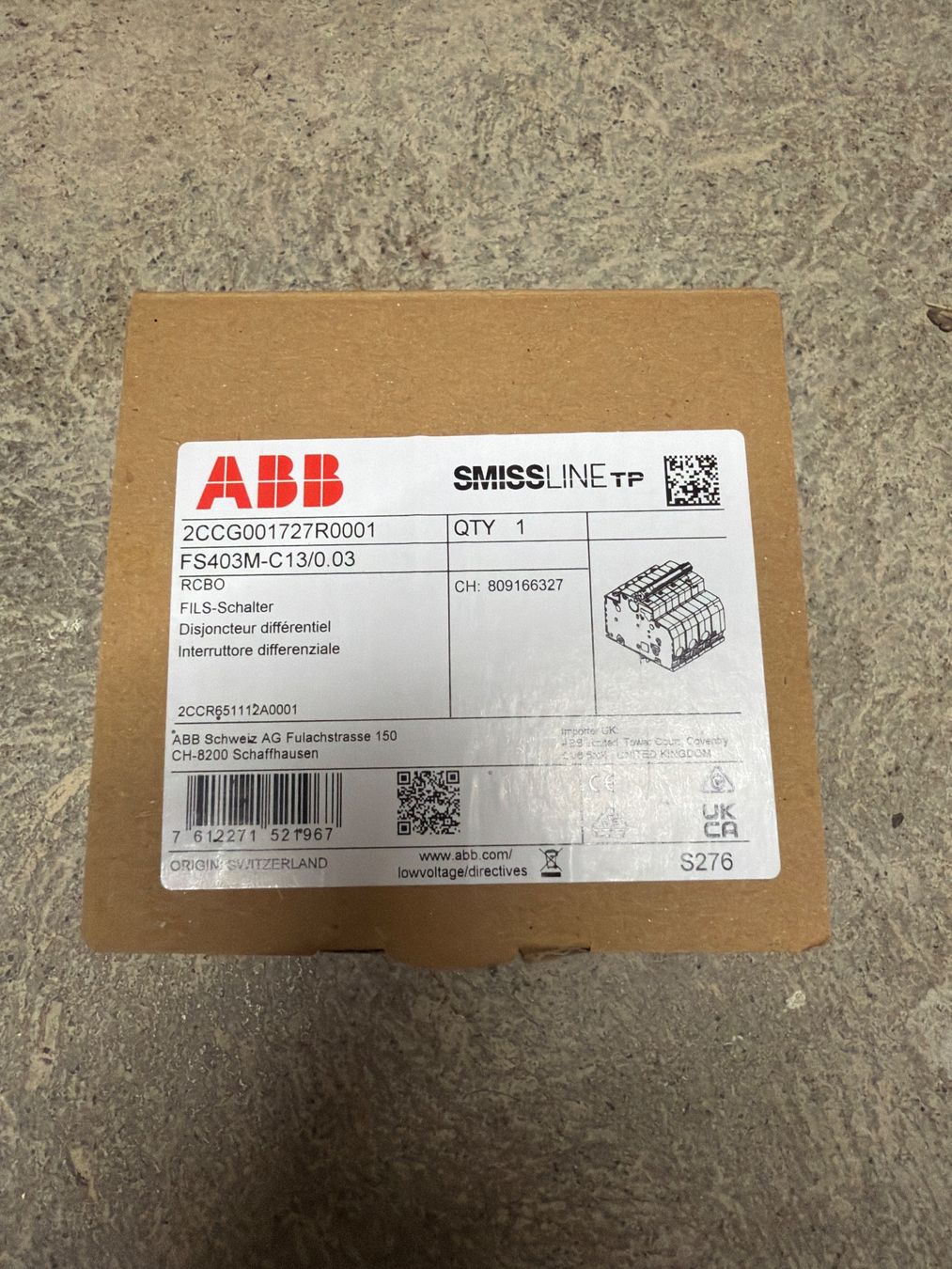 ABB Schalter: ABB Smissline C13 Neu – Gebraucht aus Safenwil von ins_6ntm