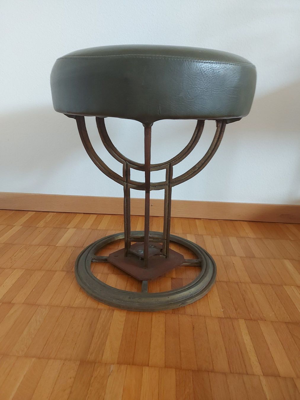 Sgabelli: Clubhocker /  Barhocker   Messing & Leder  1982  Vintage – Usato da Zürich venduto da Daniel517 1