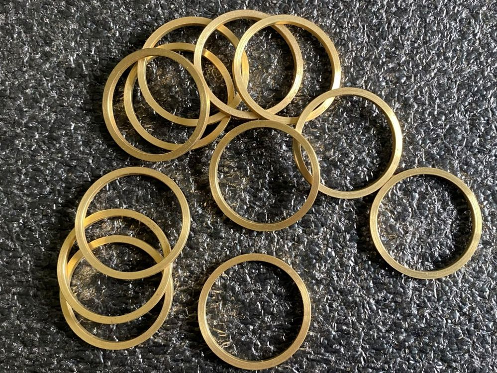 Messing Ringe 12 Stk. flach Ø 31 mm (Neu (gemäss Beschreibung)) in ...