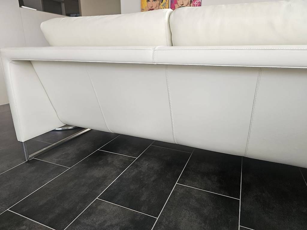 Leolux Sofas: Design-Ledersofa - Weiss – Gebraucht aus Rüdlingen von turnschue27 3