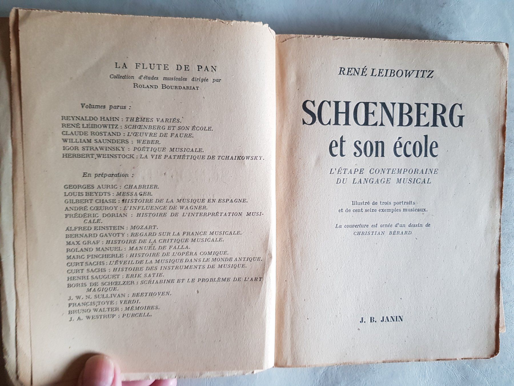 Bücher: Schoenberg et son école - René Leibowitz - 1947 – Gebraucht aus Walterswil BE von Lonitti 4