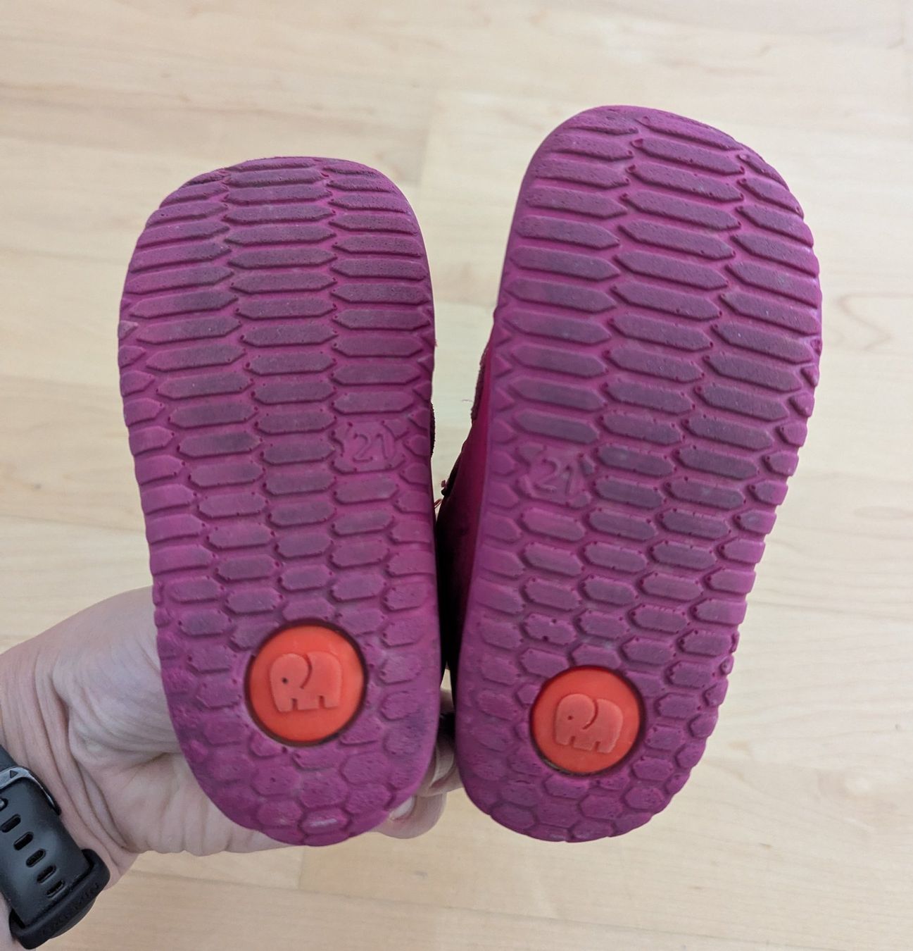 Elefanten Scarpe per ragazzi: Elefanten Lauflernschuhe Gr. 21, Farbe Beere – Usato da Uster venduto da petches 2