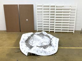 ROBA | Laufgitter 100x100 cm | grau/weiss