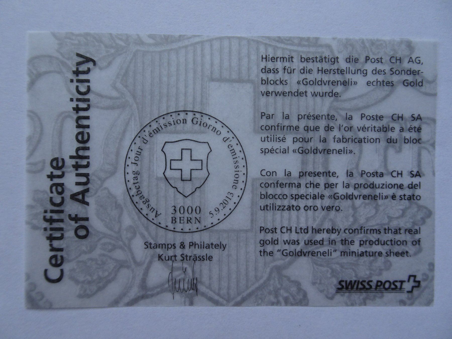 Alle Briefmarken: 2013 – Neu (gemäss Beschreibung) aus Aadorf von Chnorli-Furz 1