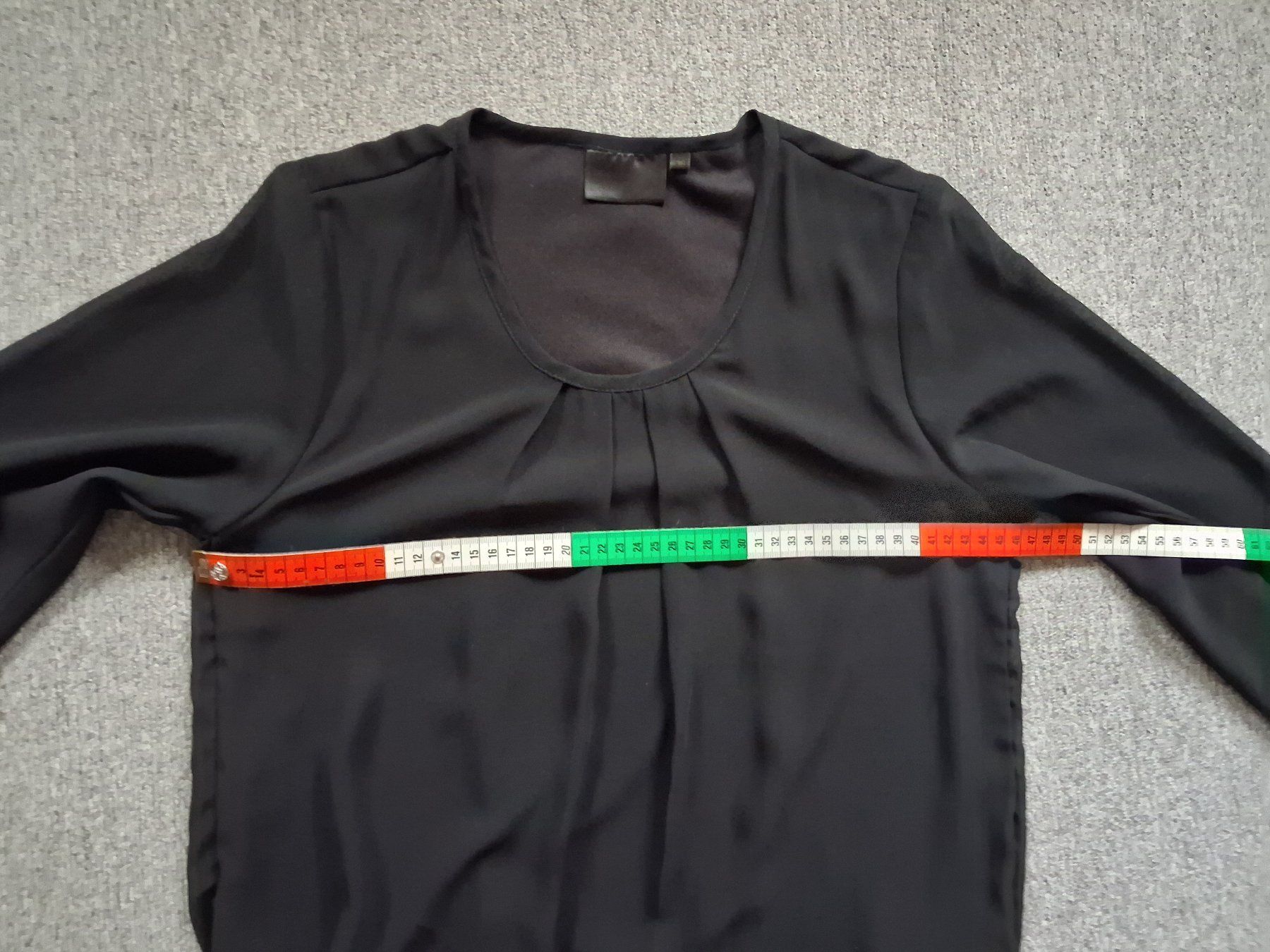 Blusen: Damen Langarmbluse schwarz halbtransparent, 36 – Gebraucht aus Wald ZH von e8e 5