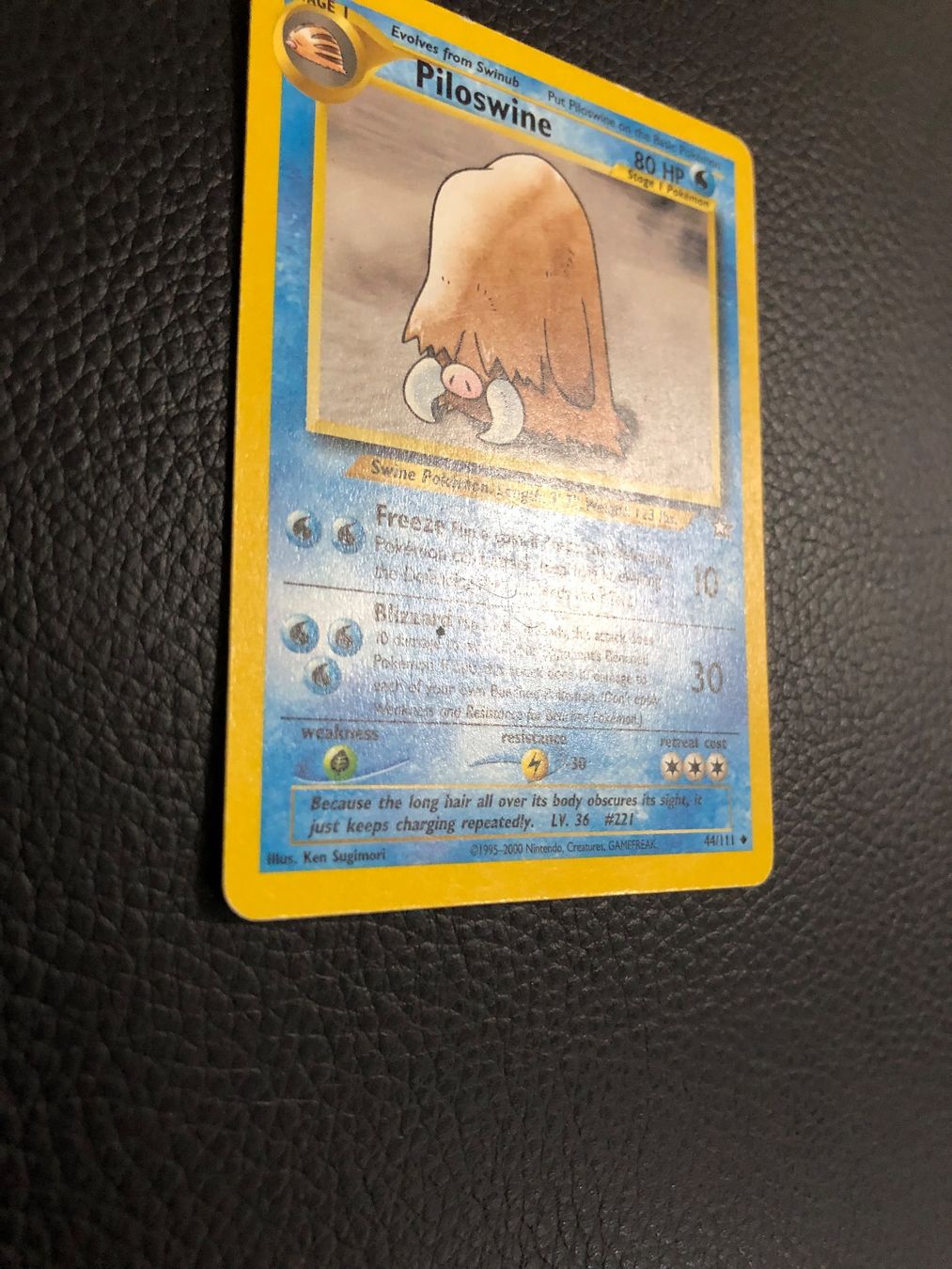 Pokémon Sammelbilder & Trading cards: Neo Genesis Piloswine 44/111 Ab 1 – Gebraucht aus Paradiso von Pkmn10 1