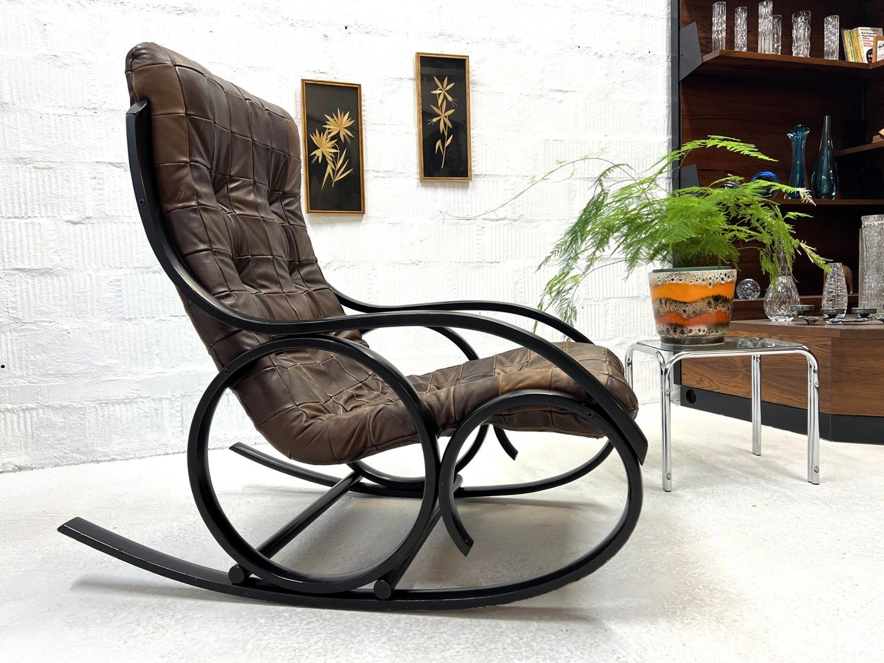 Strässle Sessel: Vintage Schaukelstuhl - Strässle – Gebraucht aus Walzenhausen von  9
