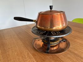 vintage STÖCKLI / SPRING Fondue Chinoise Set, Fabr. Suisse