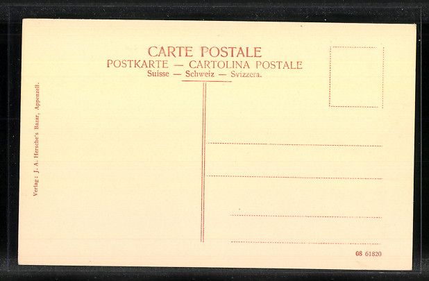 Cartoline postali: Appenzell, Collegium St. Anton mit Kapuz – Usato da Berlin venduto da bartko-reher 1