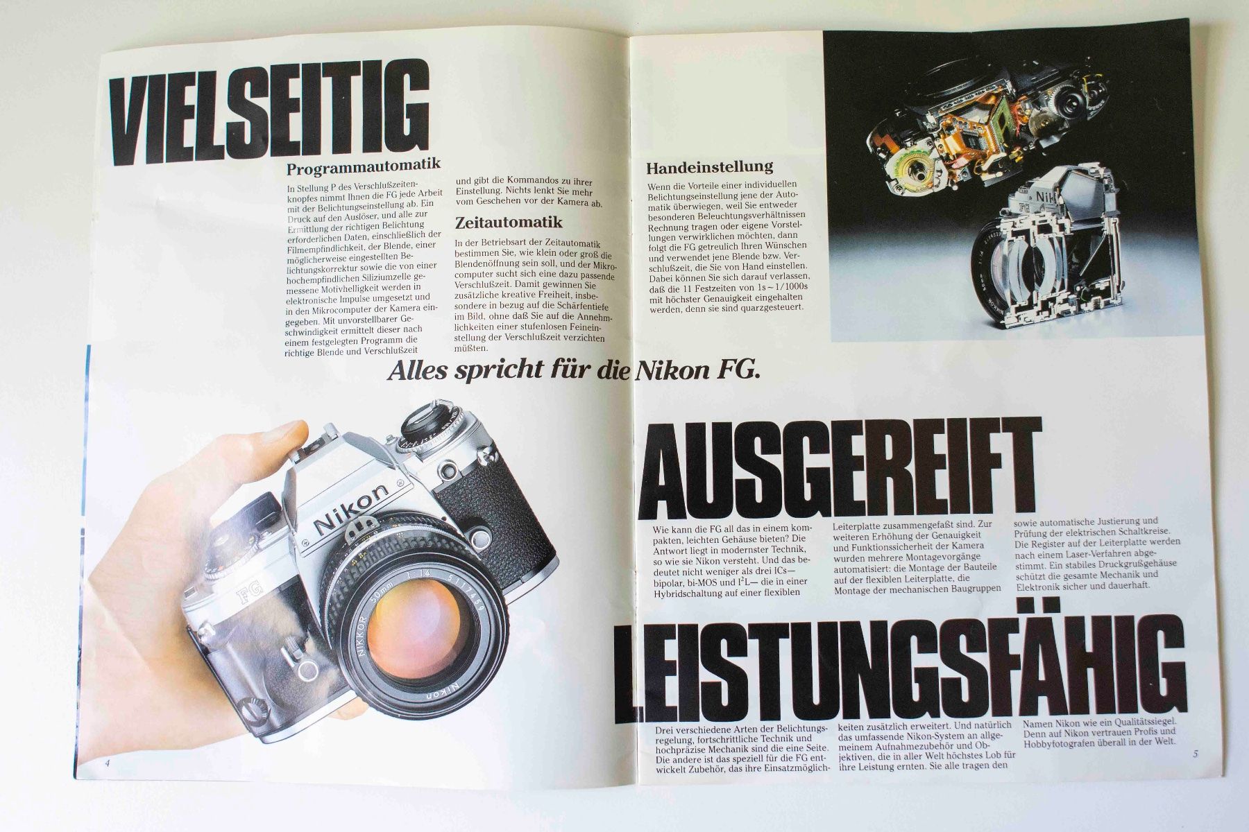Nikon Dokumente: Prospekt Nikon FG – Gebraucht aus Schwerzenbach von floridan 1