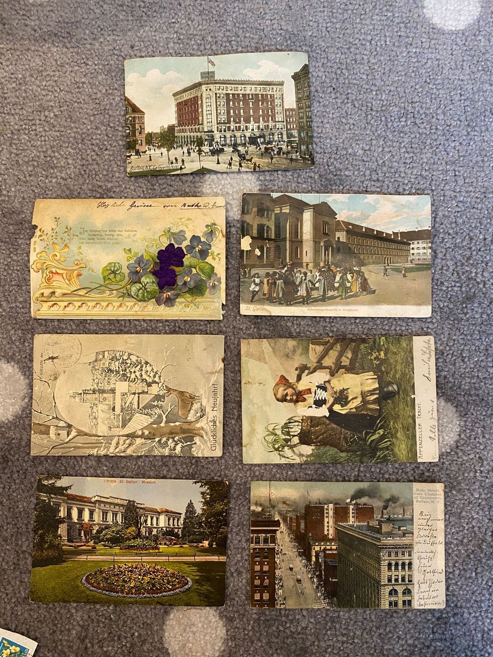 Cartoline postali: Antike Ansichtskarten 7Stk – Usato da Windlach venduto da HimmelBlau98