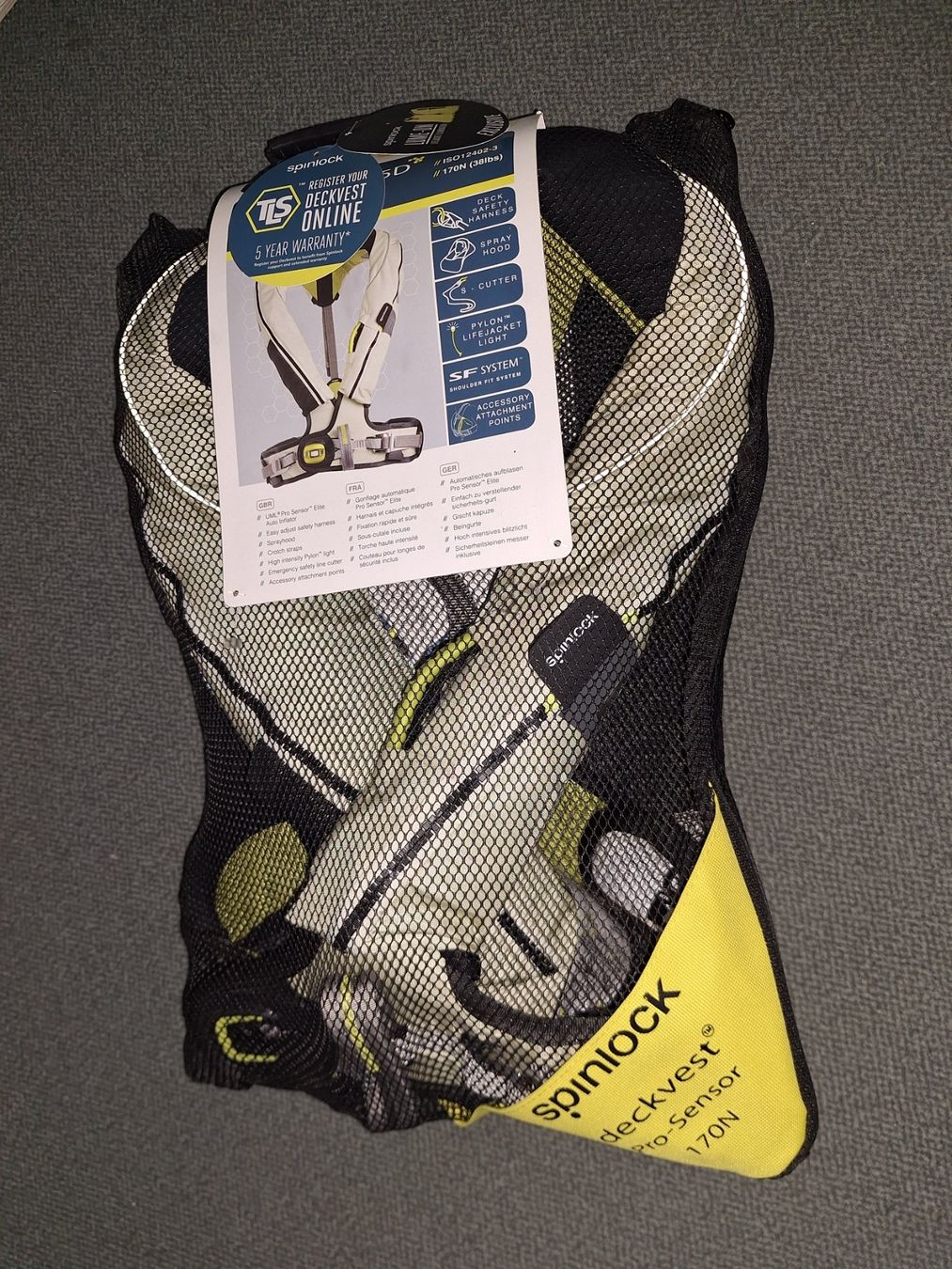 Giubbotti di salvataggio: Spinlock deckvest 5D automatische Rettungsweste weiss NEU – Nuovo e nell'imballaggio originale da Zürich venduto da Baer21 3