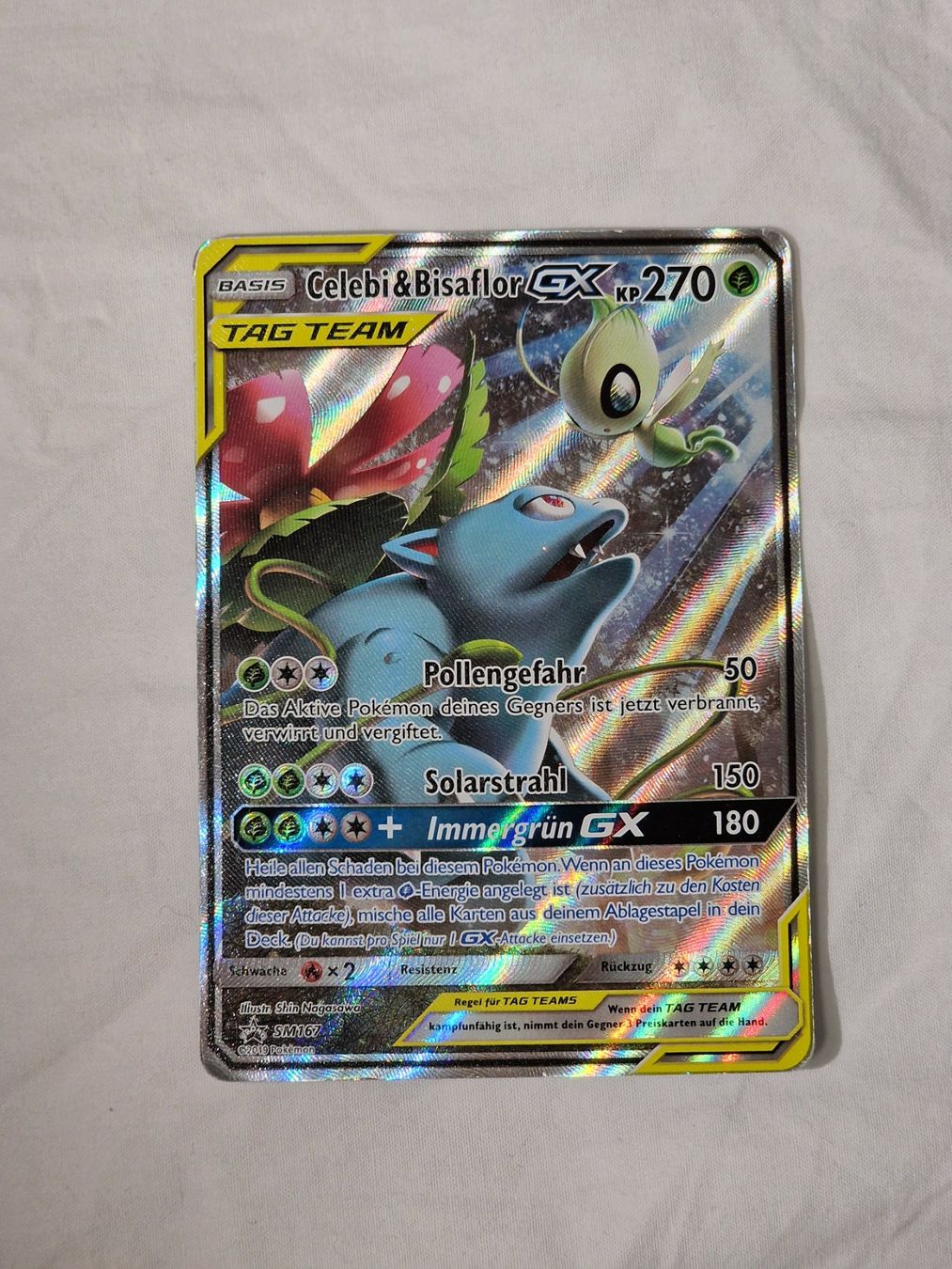 Pokémon Sammelbilder & Trading cards: Celebi & Bisaflor GX Tag Team 167 – Gebraucht aus Binningen von oscark77 1